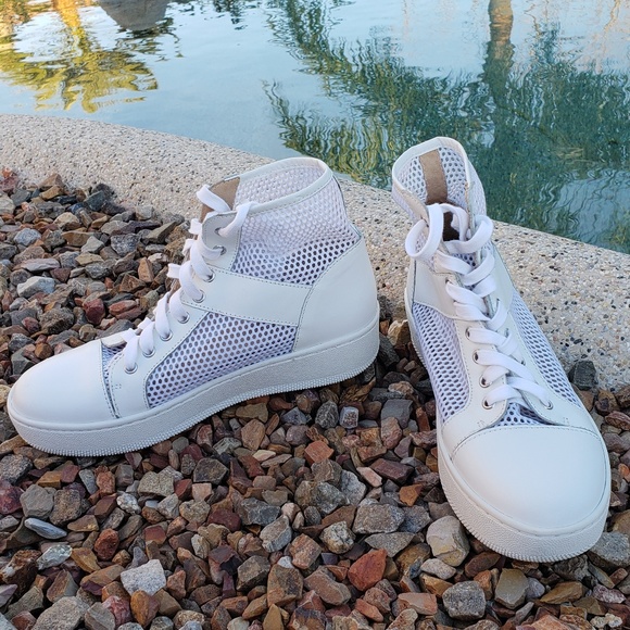 vince camuto high top sneakers